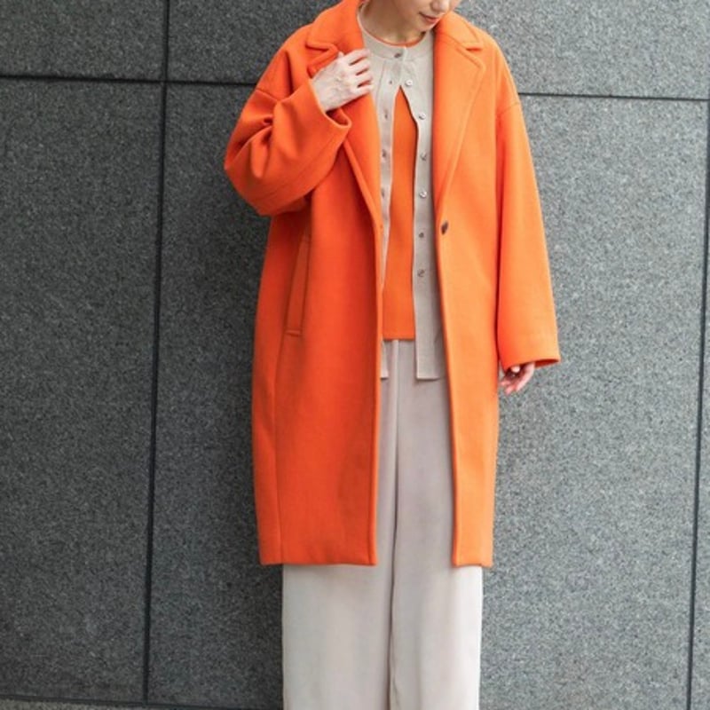 Munich マイクロシープダブルジャージ ワイドチェスターコート