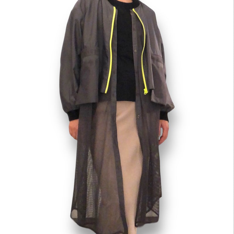 MICALLE MICALLE】バイカラーメッシュブルゾン | RUSTIC by the sea