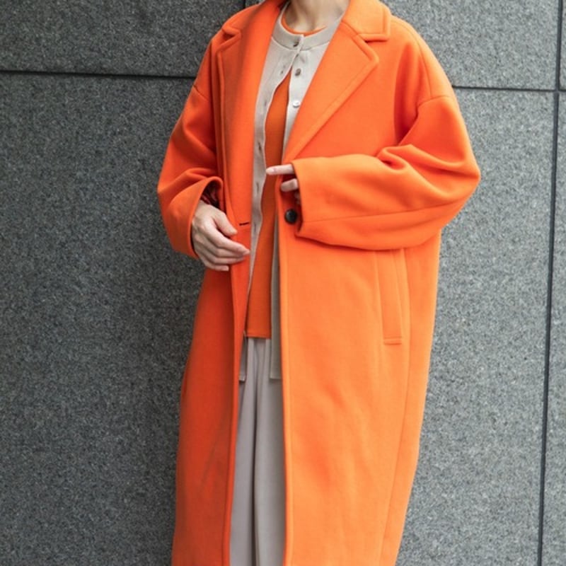 Munich マイクロシープダブルジャージ ワイドチェスターコート