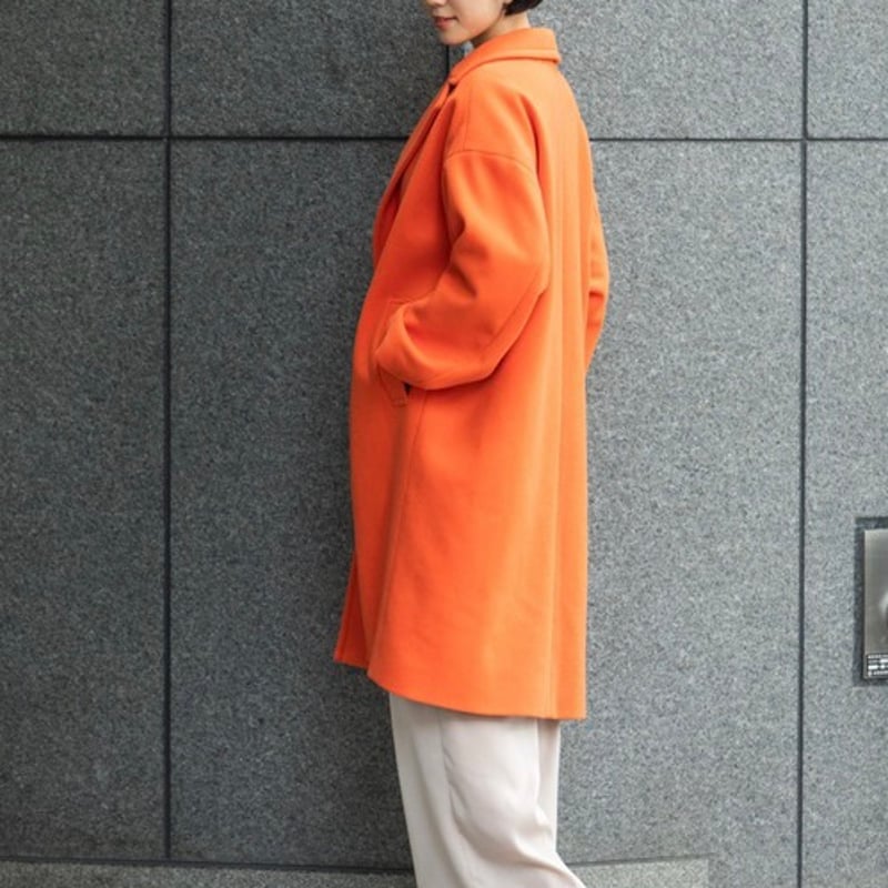 Munich マイクロシープダブルジャージ ワイドチェスターコート