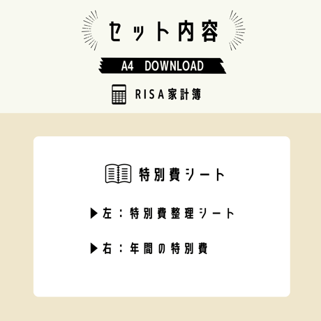 家計簿｜特別費シート
