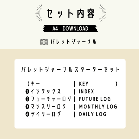 バレットジャーナル スターターセットA