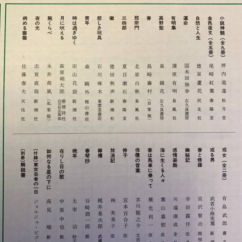 精選 【名著復刻全集近代部文学館】全三二点四五冊 付録一点（全巻