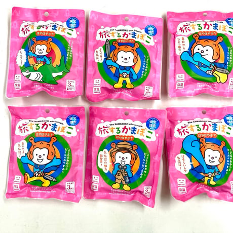 常温保存OK！ご家庭向けのギフトに最適 | ホヤぼーや6種デザイン 旅するかまぼこ〈ほやほやホヤ〉全6パッケージセット｜小分けパック×18（3枚×6パック）| ギフトラッピング可・日時指定可・送料別