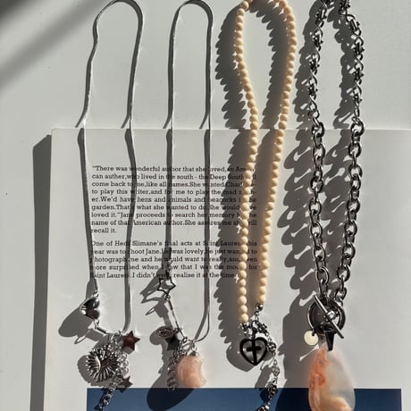 flower agate necklace