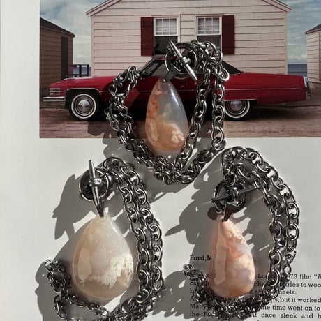 flower agate necklace