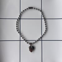 ball chain heart pendant