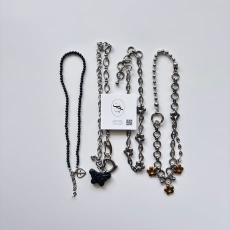 Silver Flower choker