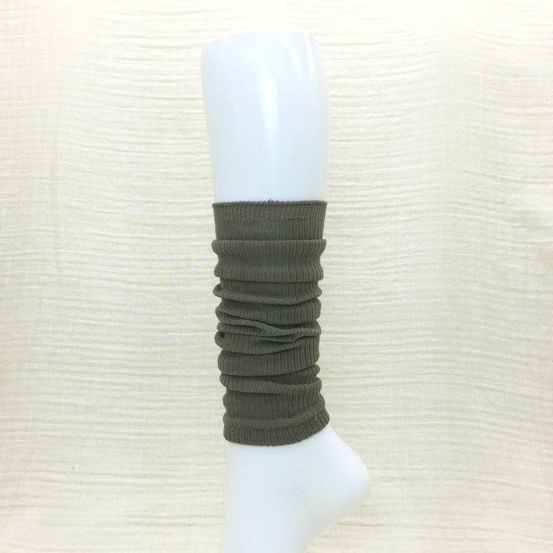 レギンスみたいに履けるレッグカバー】リブ編 レッグカバー 40cm