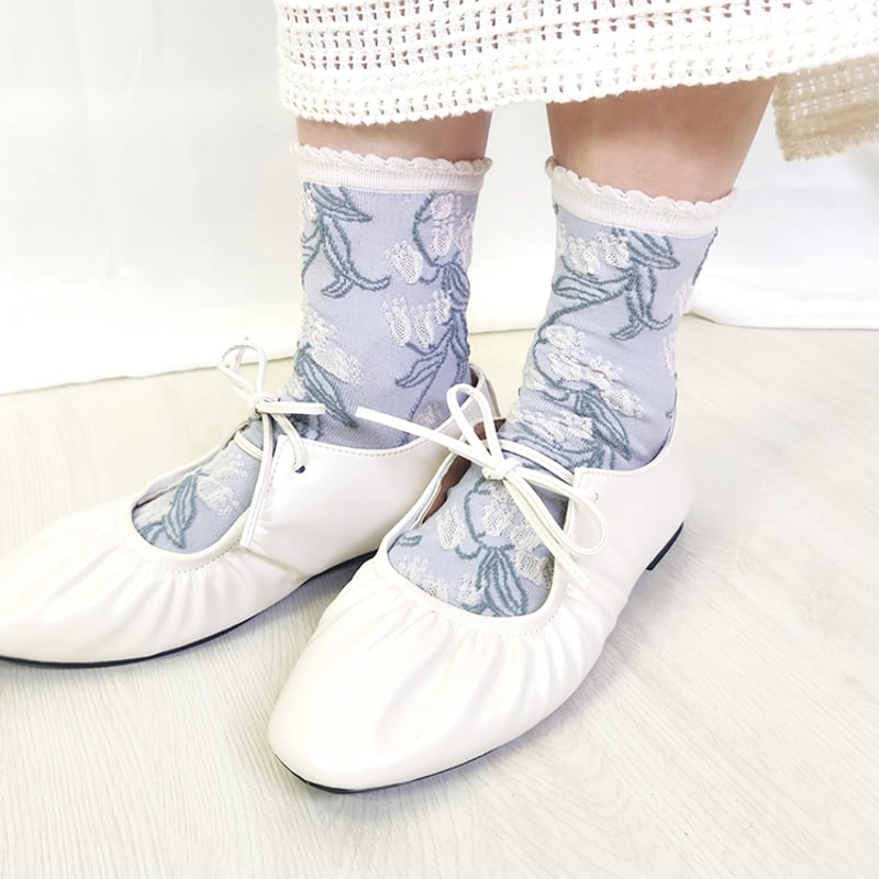【DRIES VAN NOTEN】プリント タビソックス Lilac 送料関税込 DRIES VAN NOTEN】プリント タビソックス Purple 送料関税込