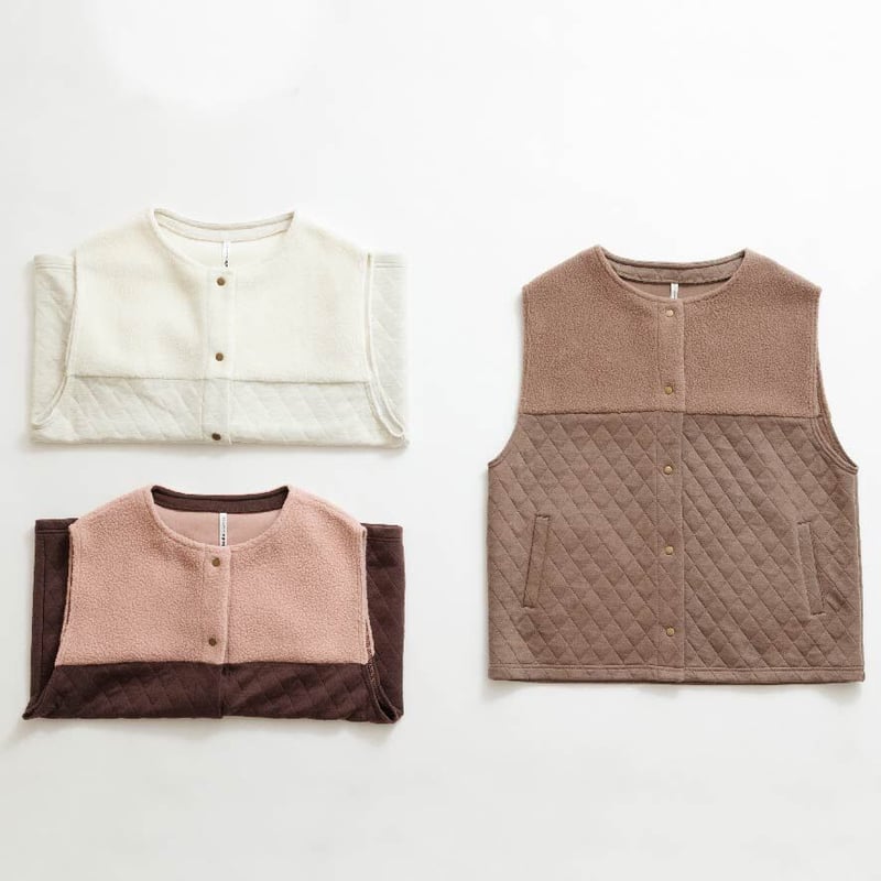 Plage キルティングショート ベスト　未使用に近い plage キルティング ショート ベスト ブラック プラージュ