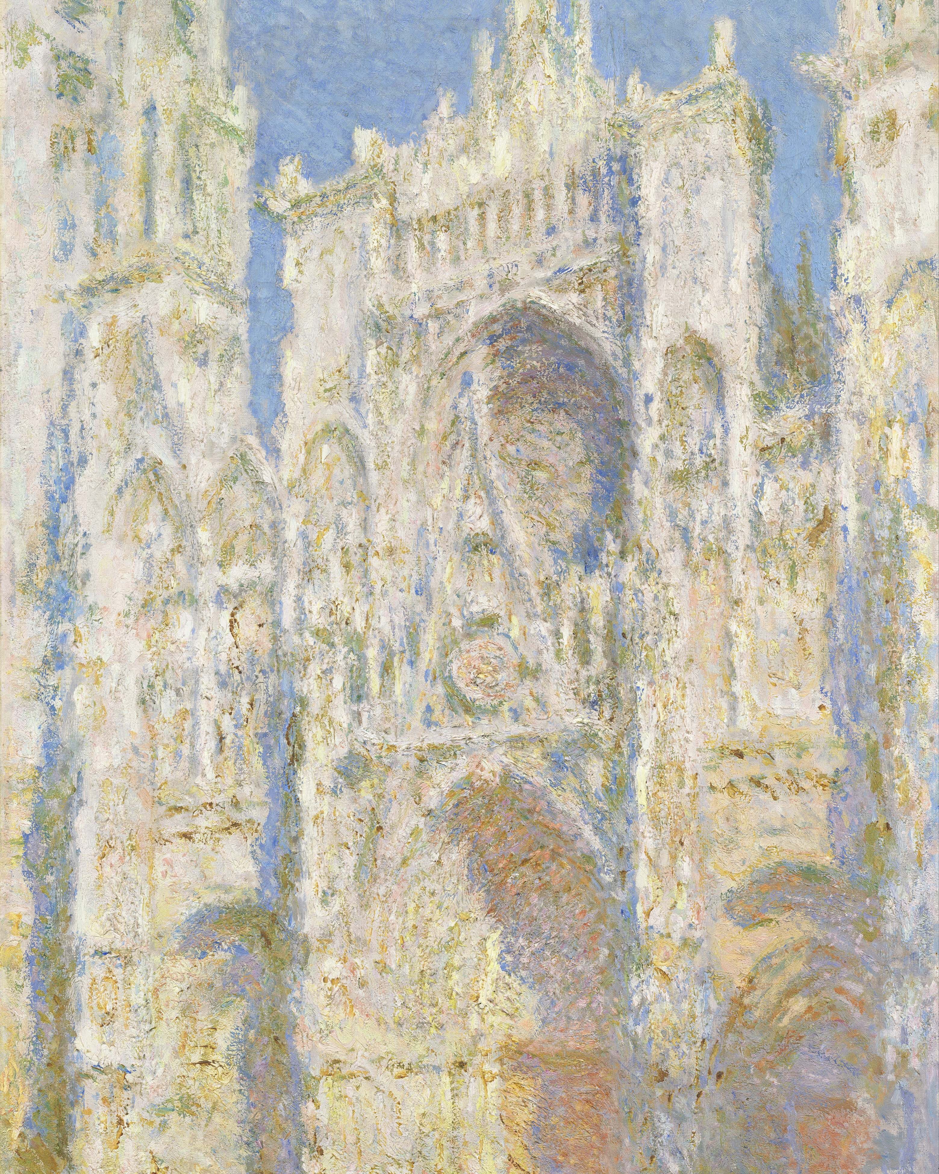 クロード・モネ、【ルーアン大聖堂】、新品高級額 額装付、年代物・希少画集画 original