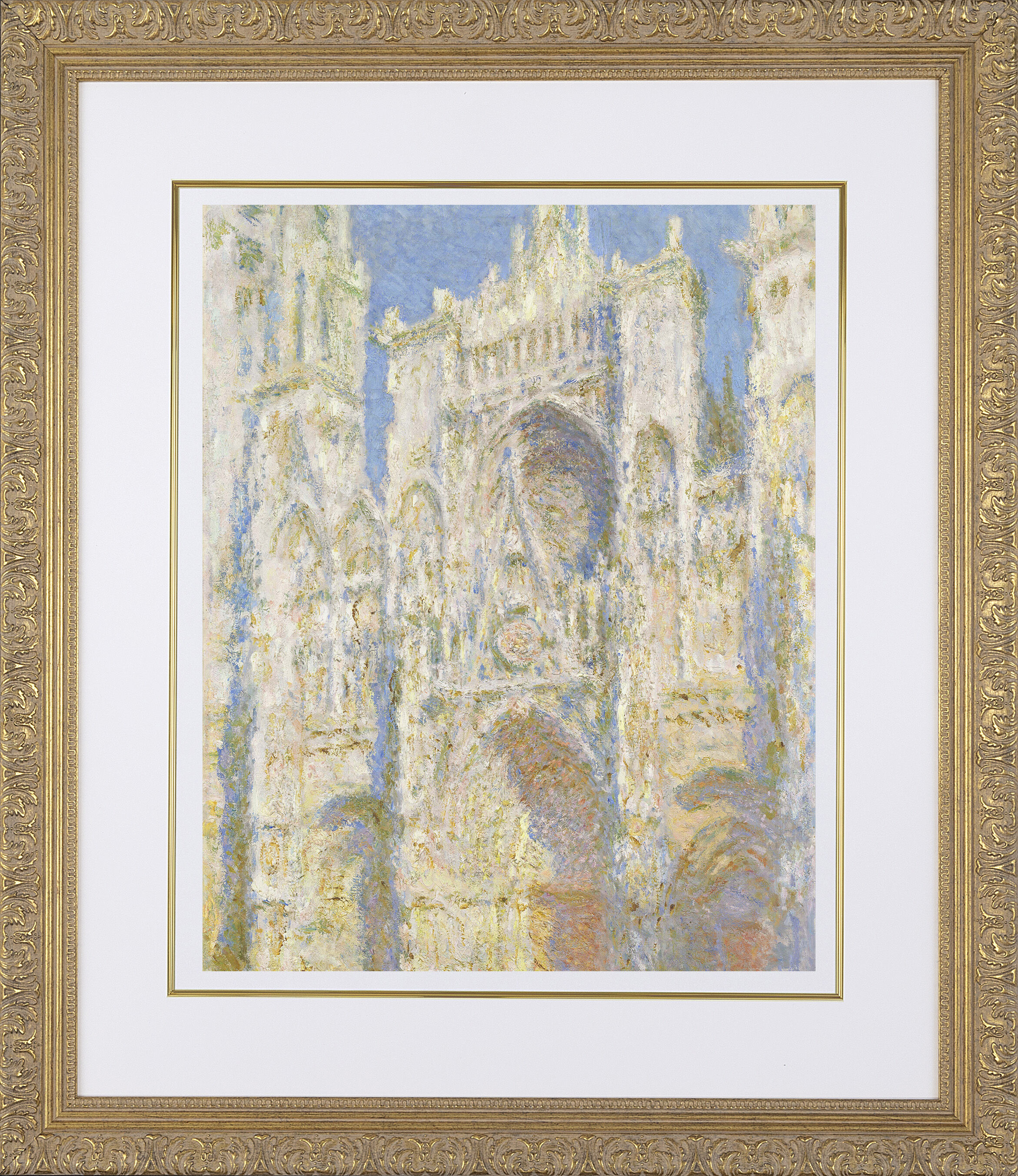 クロード・モネ、【ルーアン大聖堂】、新品高級額 額装付、年代物・希少画集画 original