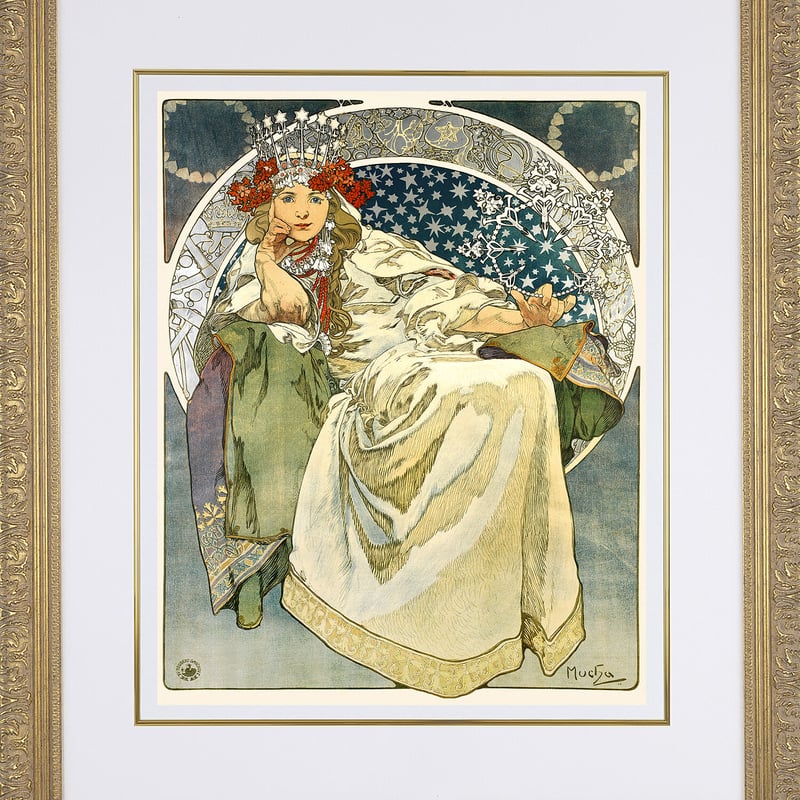 アルフォンス・ミュシャ、Alphonse Mucha、【ヒヤシンス姫】 Amazon.co.jp: Alphonse Muchaアルフォンス・ミュシャ