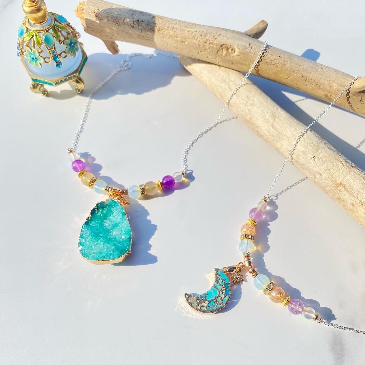 魔法の首飾りシリーズ ☆𝐶𝑜𝑙𝑙𝑖𝑒𝑟 𝑑𝑒𝑠 𝑐ℎ𝑎𝑟𝑚𝑒𝑠☆水晶の