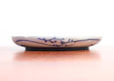 江戸中期染付蛸唐草図6寸皿② フリモノ