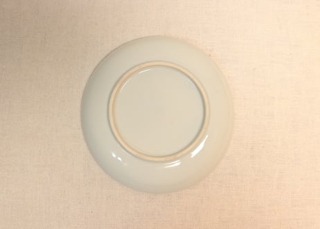 明治後期～大正色絵鶴亀図5寸皿