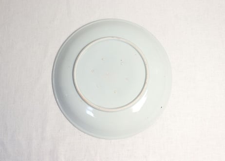 江戸幕末染付山水図尺皿