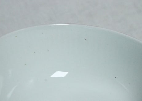 明治前期色絵三方に桃図蒸茶碗