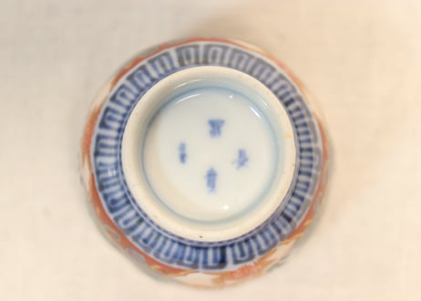 明治前期色絵兎図通り物小向付