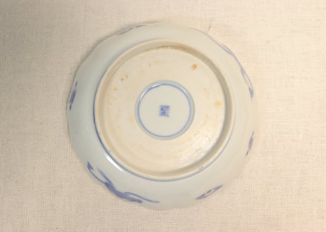 明治前期色絵紫陽花図なます皿