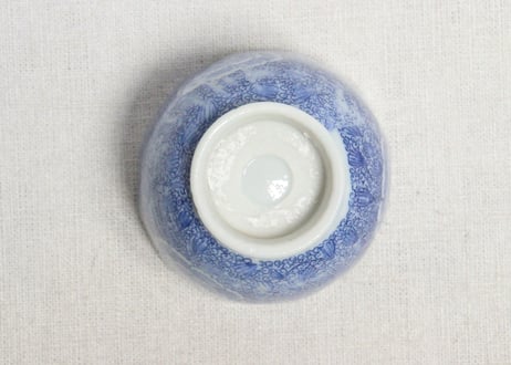 明治後期～大正銅判牡丹唐草図向付