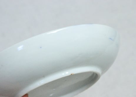 明治後期～大正染付松鶴図5寸皿