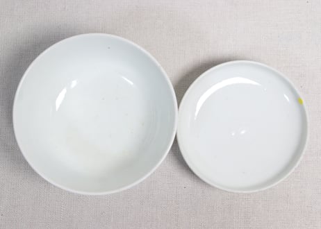 明治後期～大正銅判鼠大根図蓋茶碗③蓋小ニュウ