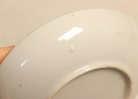 明治後期～大正銅判桃図5寸皿