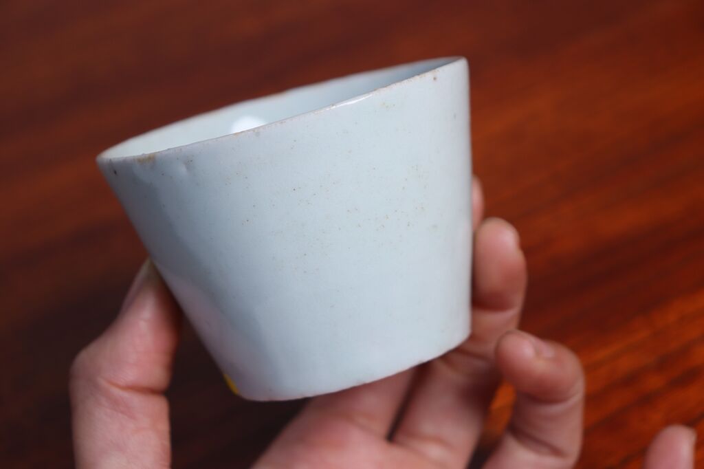 江戸中期白磁猪口 高台小ホツ① | 吉祥寺PukuPuku