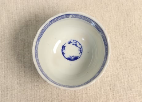 明治後期~大正銅判松に鹿図向付