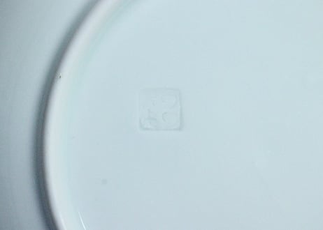 明治後期～大正銅判松竹梅図6寸皿
