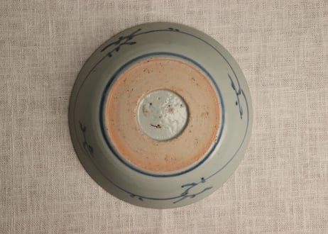 江戸後期染付牡丹花弁図なます皿