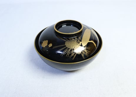 木製漆器 懐石道具 秀衡塗 椀 （丸三漆器）5客箸 5膳 揃え A810