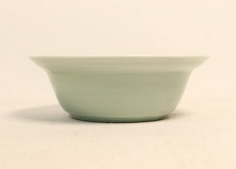 江戸後期外青磁山水図春寒鉢①