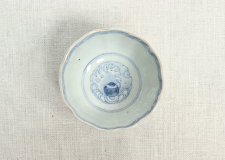 明治前期色絵鶴と松竹梅図通り物向付