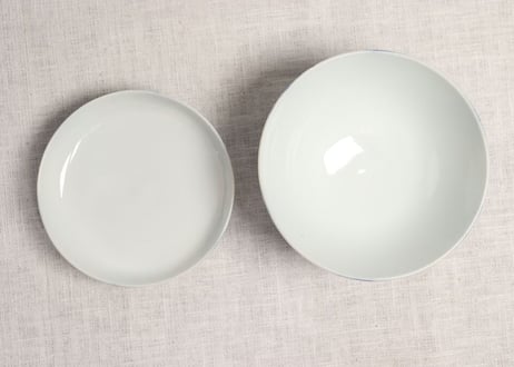 大正～昭和戦前色絵牡丹に捻子文蓋茶碗