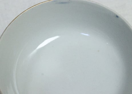 明治前期色絵扇面に菊図通り物蒸茶碗