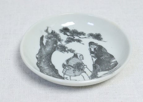 明治後期～大正銅判高砂図小皿