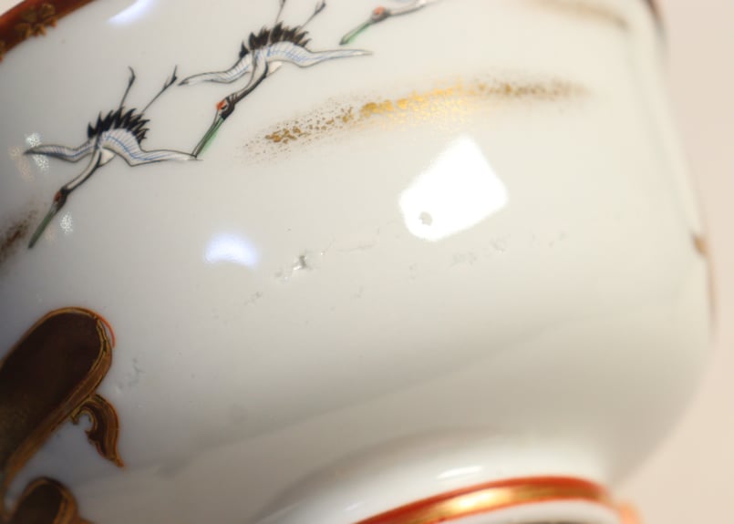 明治前期九谷焼色絵高砂図通り物蒸茶碗 | 吉祥寺PukuPuku