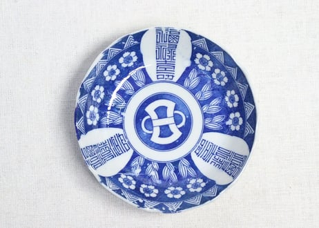 印判 皿 2枚 山水 書 明治 大正 昭和初期 欠け CATEGORY 印判 | 吉祥寺