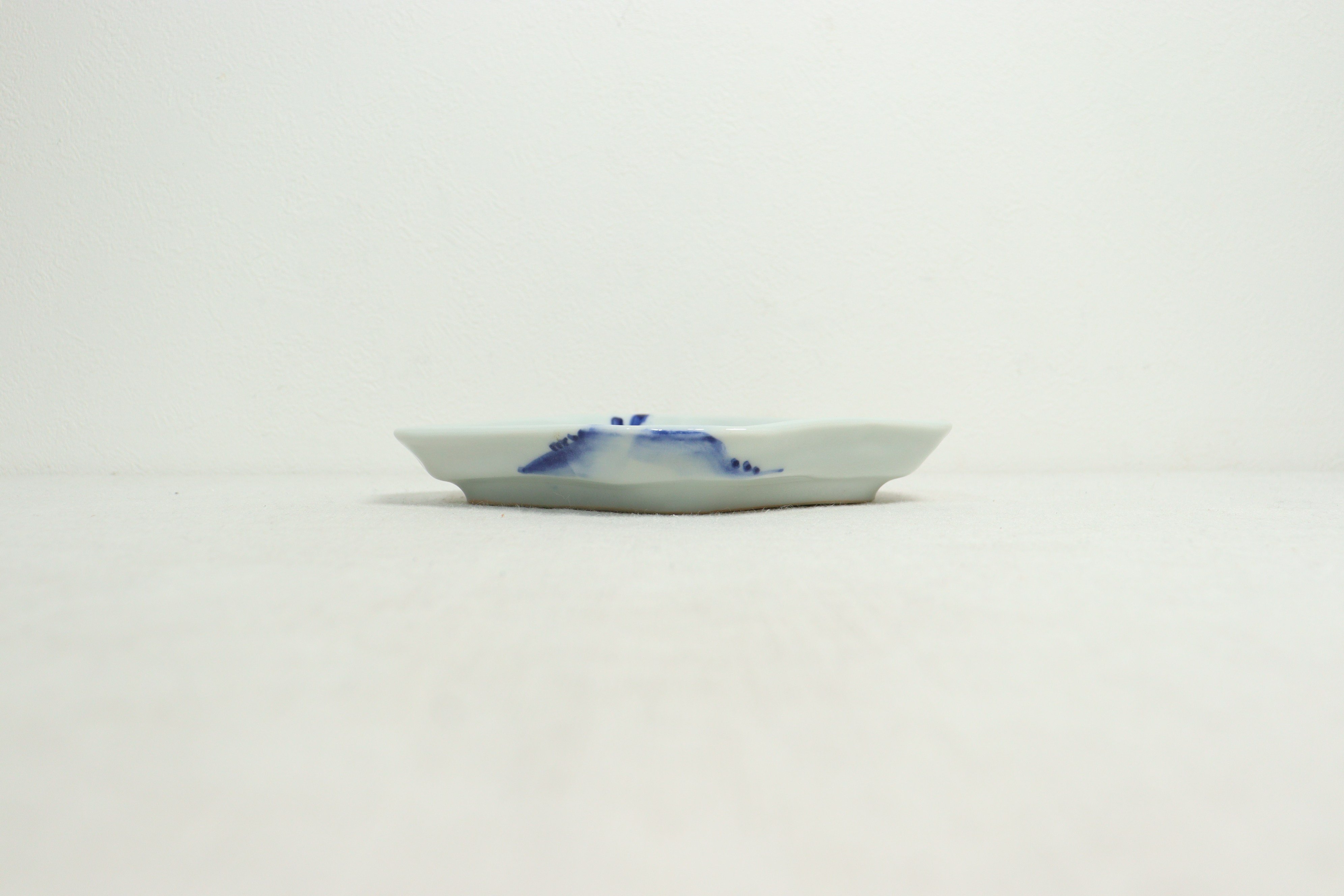 松田蘇川作/染付吉字文菱形皿五客揃/古染写/未使用品/向付 大正～昭和戦前染付松図菱形皿① | 吉祥寺PukuPuku