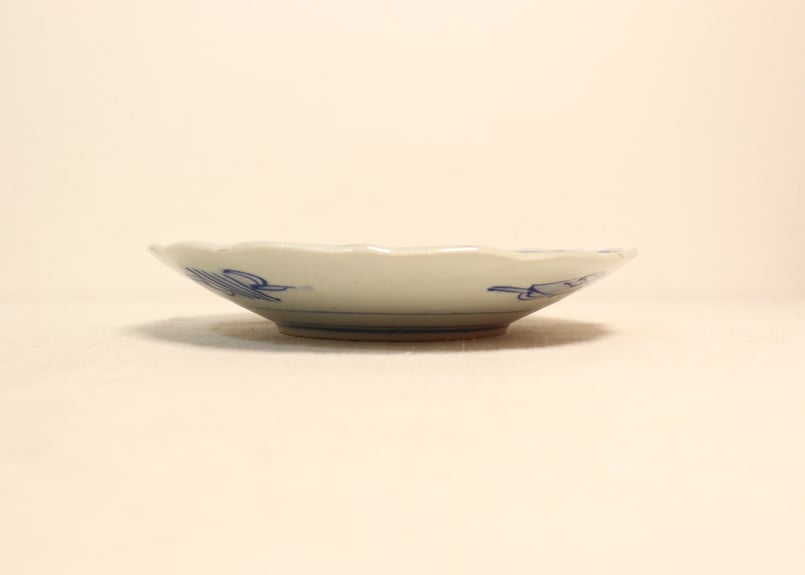 明治後期～大正色絵唐子と松鶴図7寸皿 | 吉祥寺PukuPuku