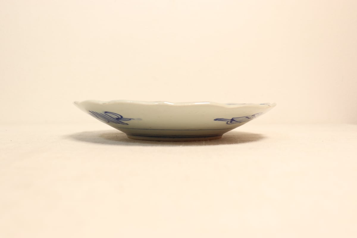 明治後期～大正色絵唐子と松鶴図7寸皿 | 吉祥寺PukuPuku