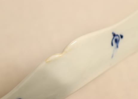 大正～昭和戦前染付鳥と唐草図菱形皿①
