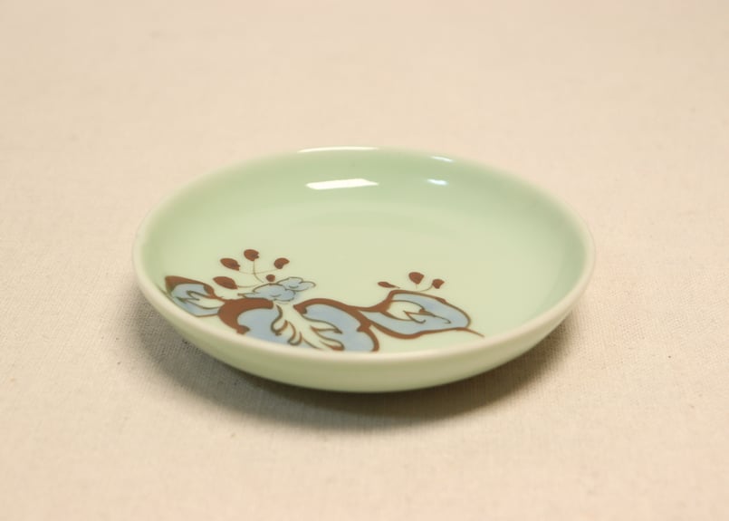 大正～昭和戦前青磁染付桐図小皿 | 吉祥寺PukuPuku