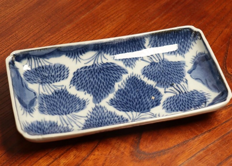 江戸中期型紙摺り竹林図長皿 5客組 | 吉祥寺PukuPuku