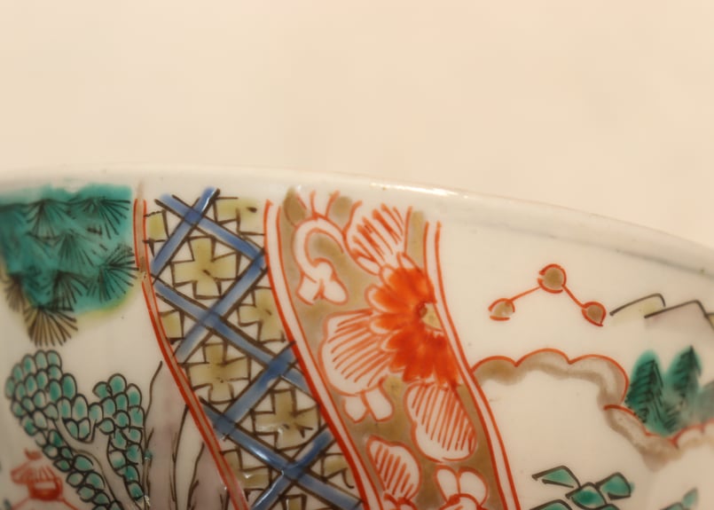 明治前期色絵山水図飯茶碗 | 吉祥寺PukuPuku