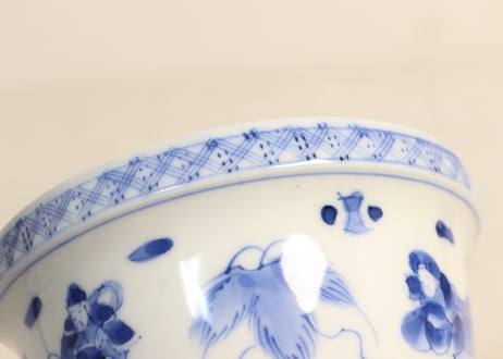 大正~昭和戦前ゴム判七福神図蓋茶碗