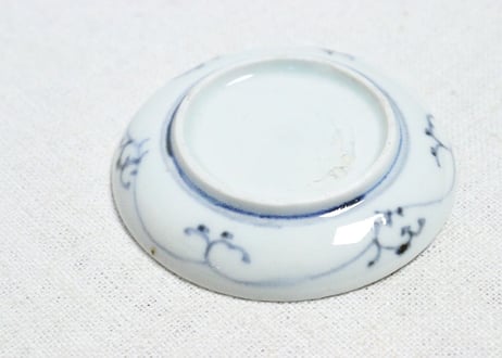 江戸中期染付竹林図豆皿　5客組